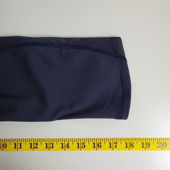 Lululemon Train Times Crop Leggings Size 6 Womens 17" Navy Run Athletic Yoga Gym - Picture 7 of 8